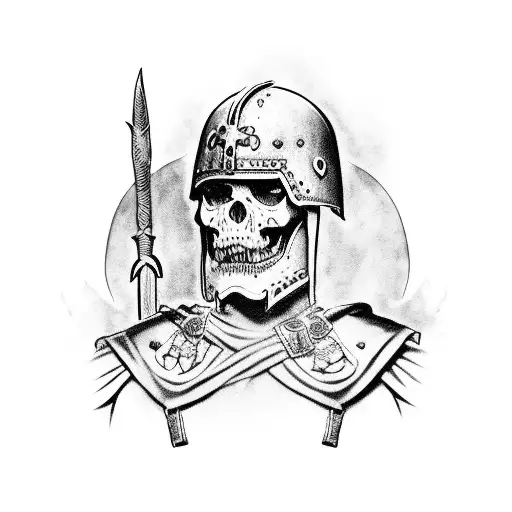 Undead Army Fighting Roman Soldiers Arm Sleeve