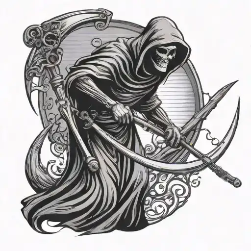 Grim Reaper With Scythe