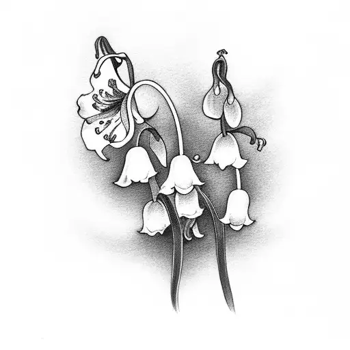 Lily Of The Valley And Larkspur Flowers