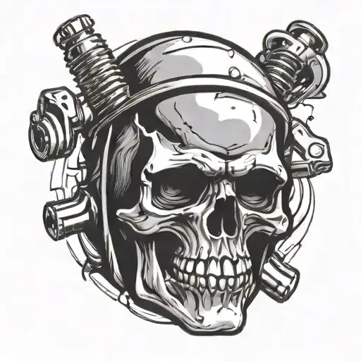 Spark Plug Skull