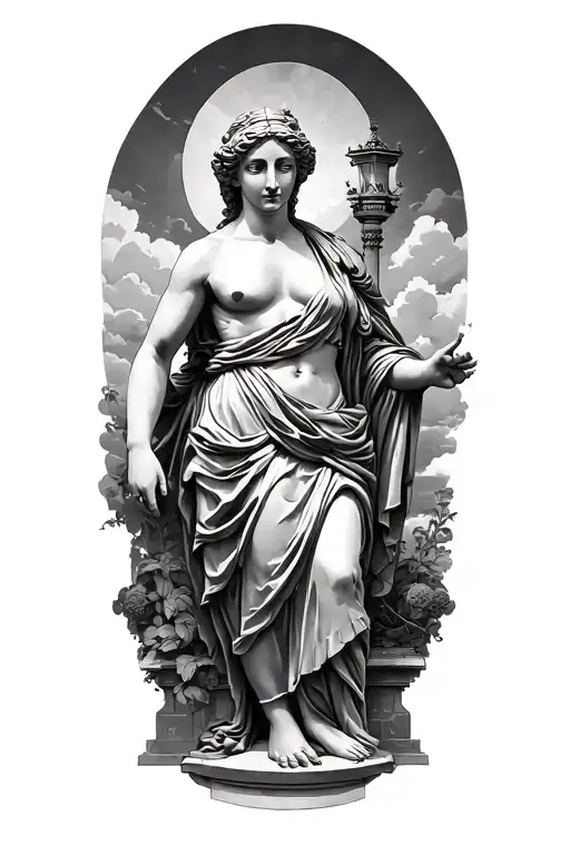 Pax Augusta Statue Full Body