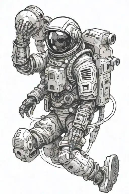 Skeletal Astronaut