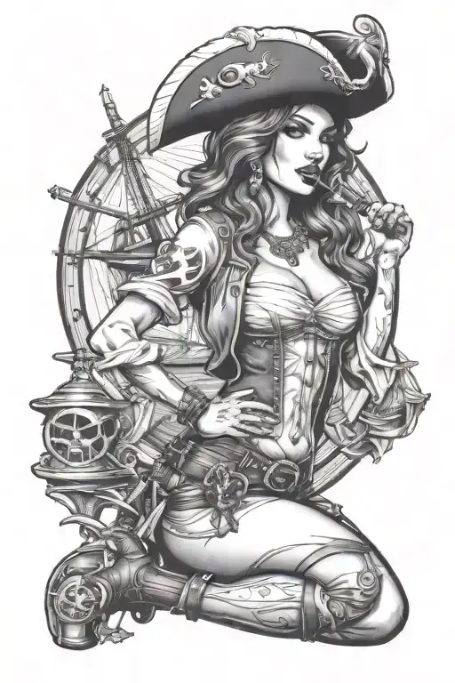 Pirate Girl Pin-up
