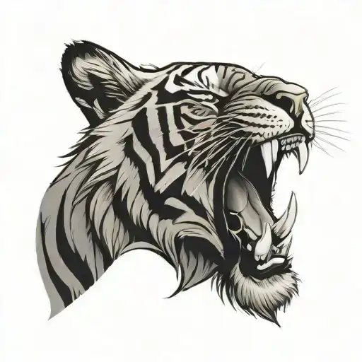 Tiger Smile After Victory