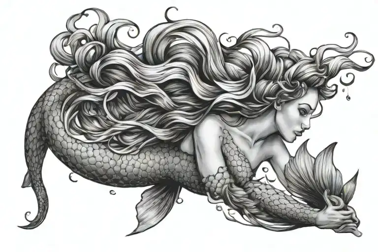 Mermaid Swimming