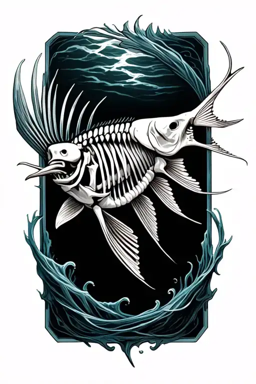 Sailfish Skeleton