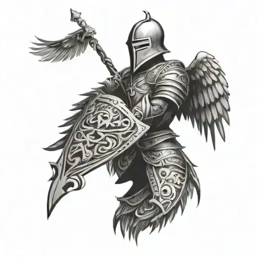 Knight With An Eagle