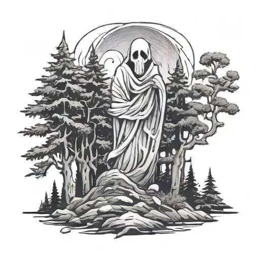 Ghost In A Fir Forest