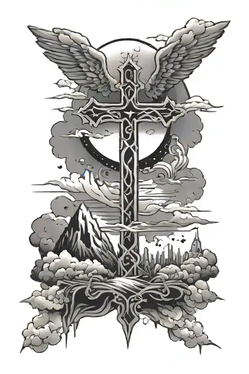 Cross In The Sky Line