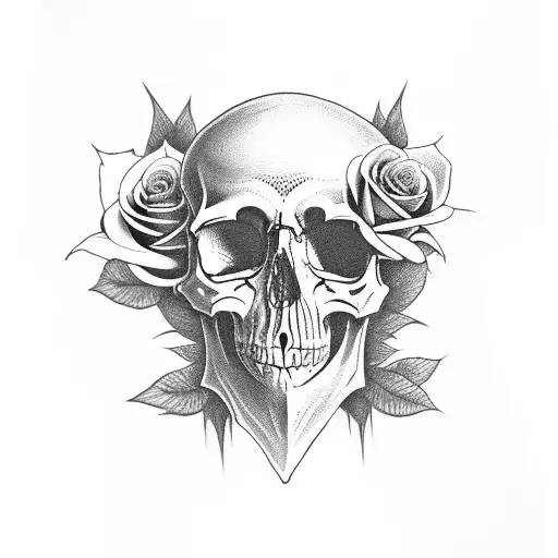 Kings Skull And Roses