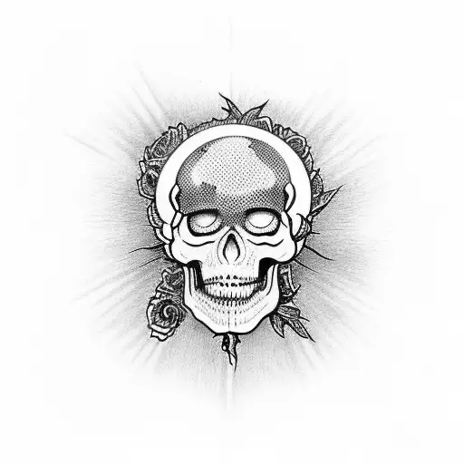 Grateful Dead Steal Your Face Skull With Dear And Woods In Circle