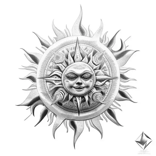 3D Sun Ball With Spikes