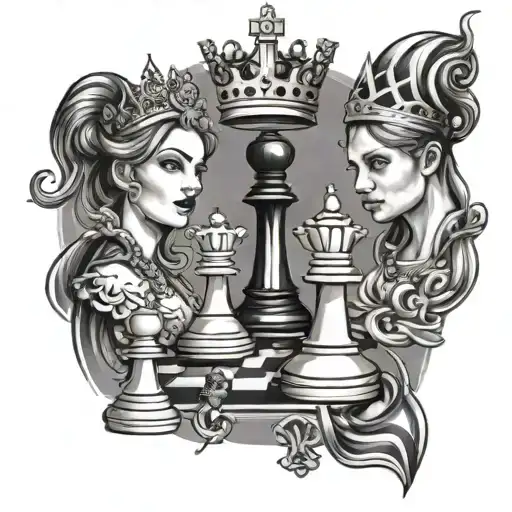Chess Games A King And Queen And 2 Pawns Surrounded