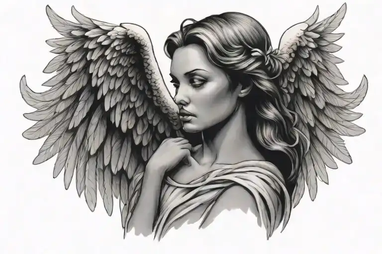 Female Angel With Wings