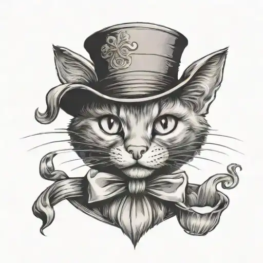 Chesire Cat Head Alice Wonderland Fall