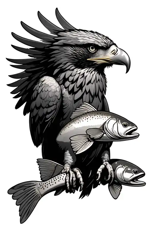 Eagle Holding Trout