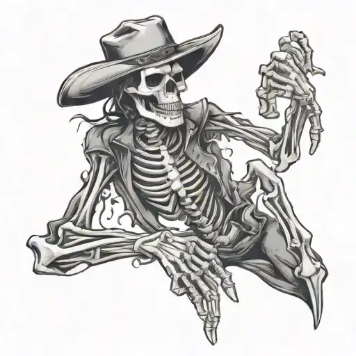 Dead Cowboy Skeleton