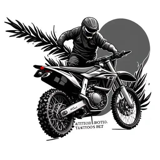 Memorial Tattoo For Brother Who Loved Dirtbikes