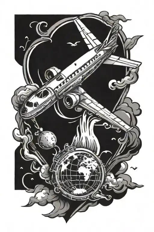 Airplane Travel Heart Adventure