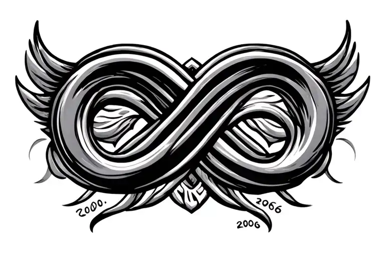 Years 2000 2005 2006 Infinity Symbol Intertwined