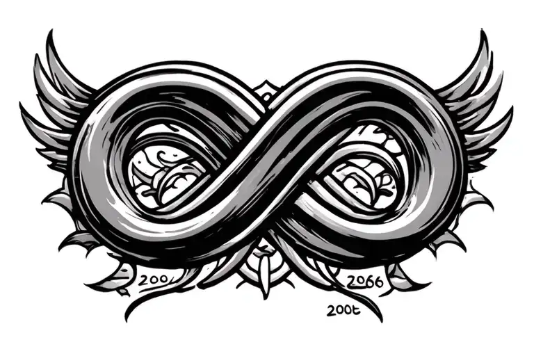 Years 2000 2005 2006 Infinity Symbol Intertwined