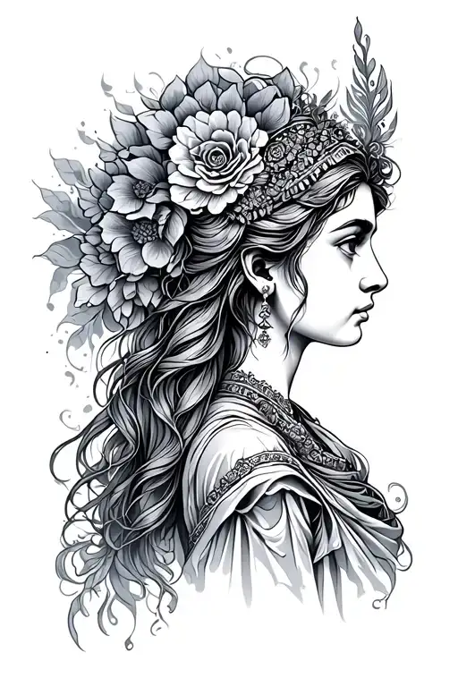 Virgo Goddess Head