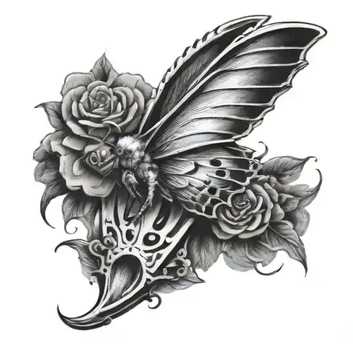 Knife Through Moth Horror