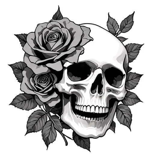 Skull And Roses