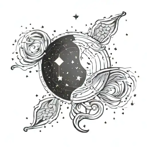 Signo Piscis Constellation Moon