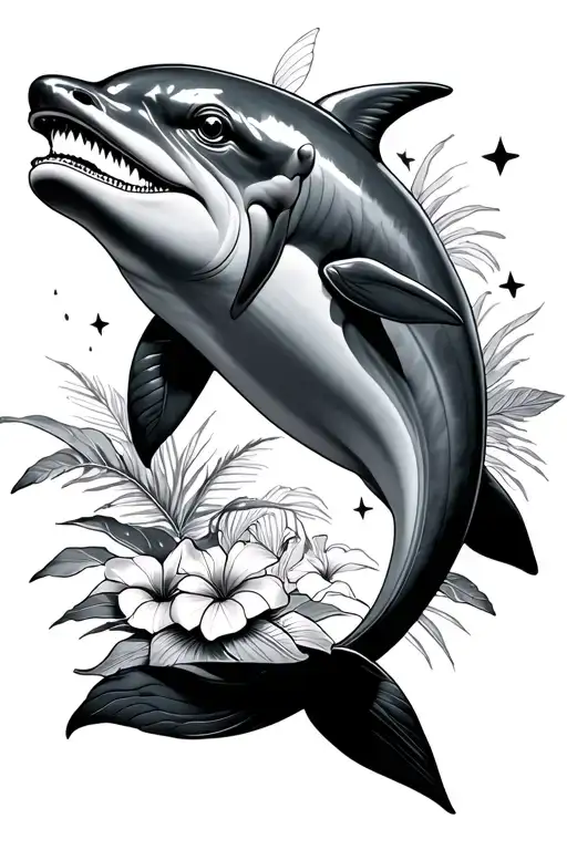 Dophin With Philippines And Hawaii Culture 3 Stars