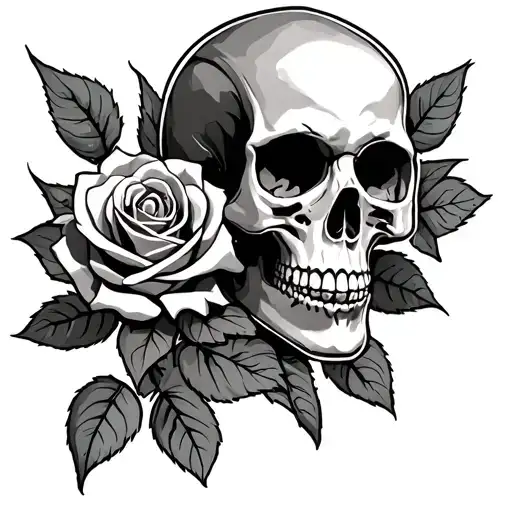 Skull And Roses