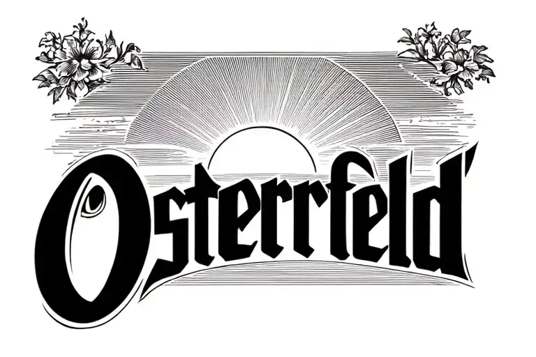 Osterfeld Name With Sun Rising In East