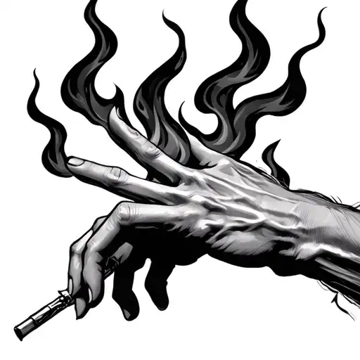 Fire That Hoes From Wrist To Some Fingers