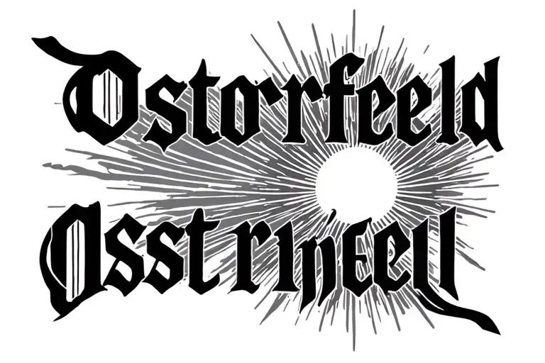 Osterfeld Name With Sun Rising In East