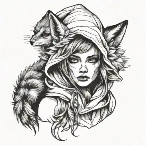 Woman With Fox Hood