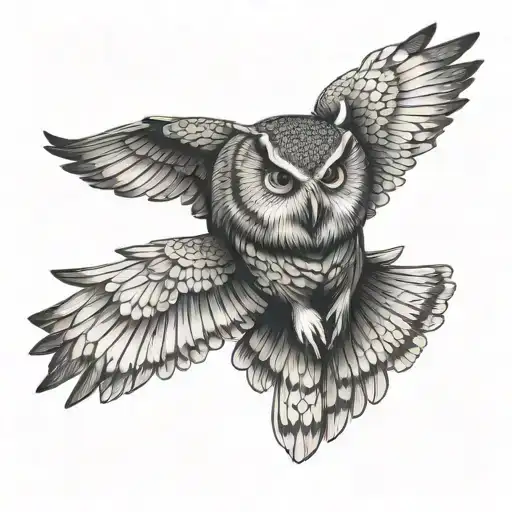 Owl Flying