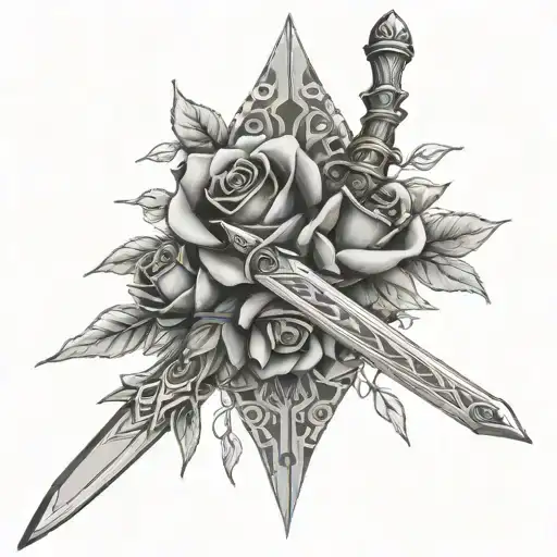 Master Sword And Roses Zelda