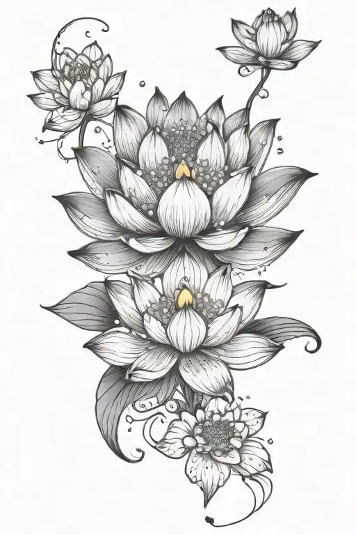 Lotus Flower With Crystals And Feminine Hands Holding