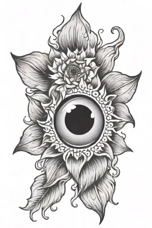 Flowers With A Melting Evil Eye