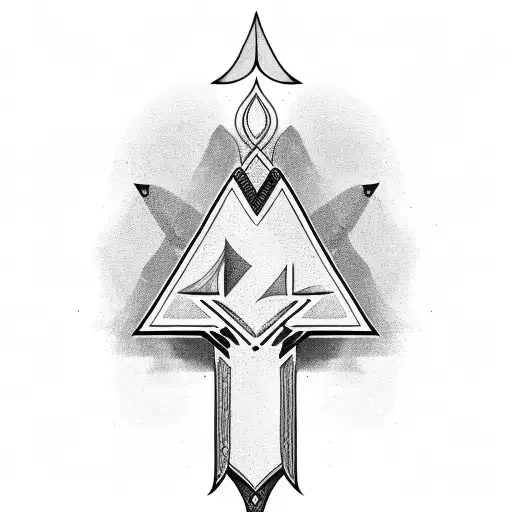 Crossed Arab Daggers On Olive Tree Leaves