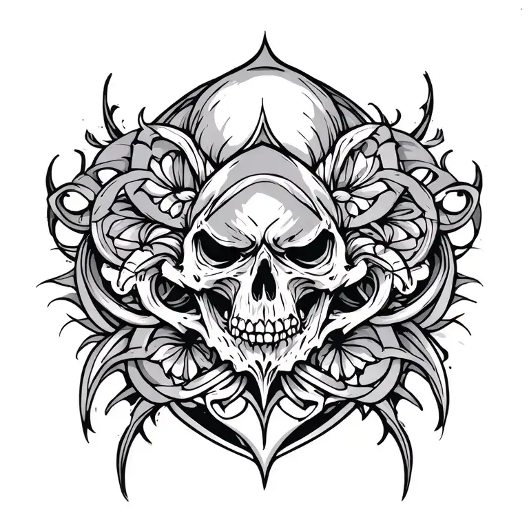 Random Pattern With Gothic Lines