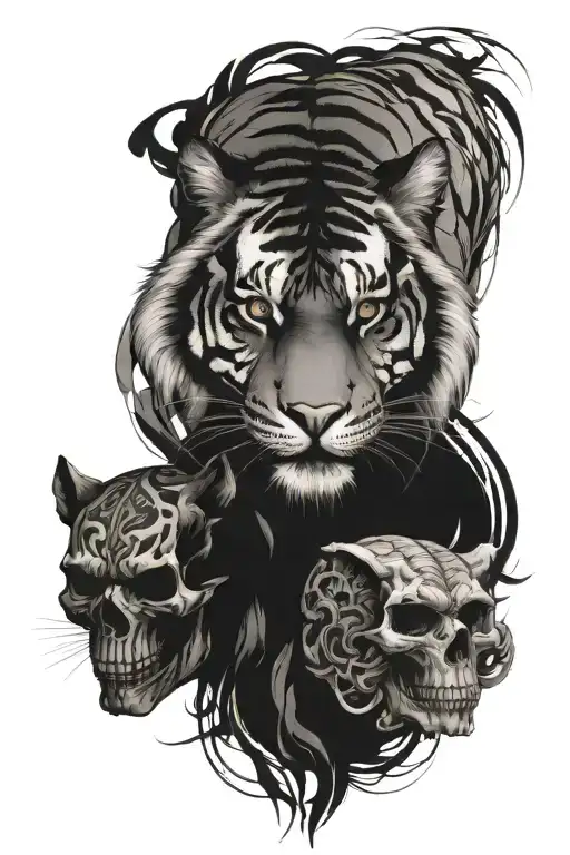 Tiger And Skull