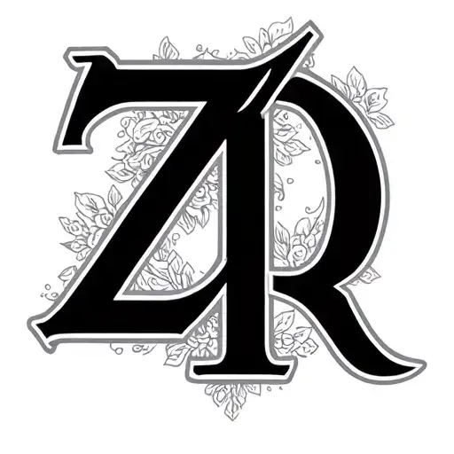 Kids Initials Z T D V R