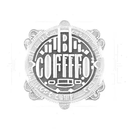 A Circuit Board Pattern Forming The Iconic Central Perk Coffee Shop Logo