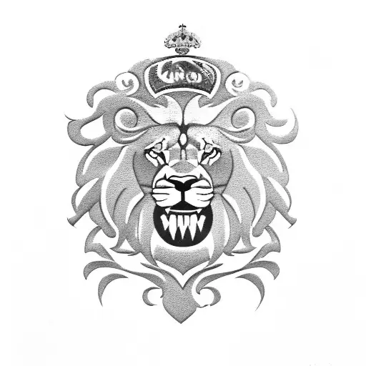 Lion With Real Madrid Badge