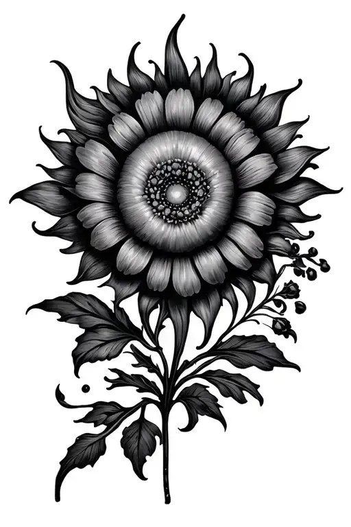 Sun And Birth Flowers