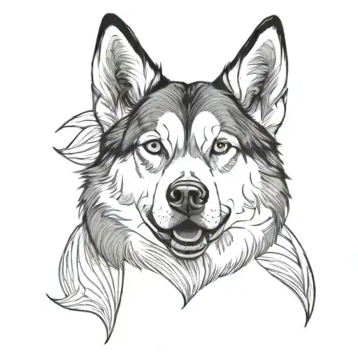 Husky Ears And Breeze