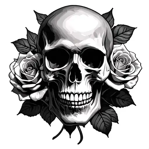 Skull And Roses