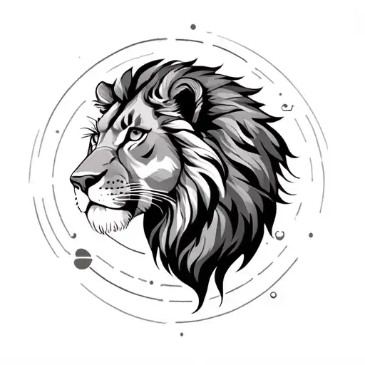 1990S Inspired World Leo Zodiac Sign