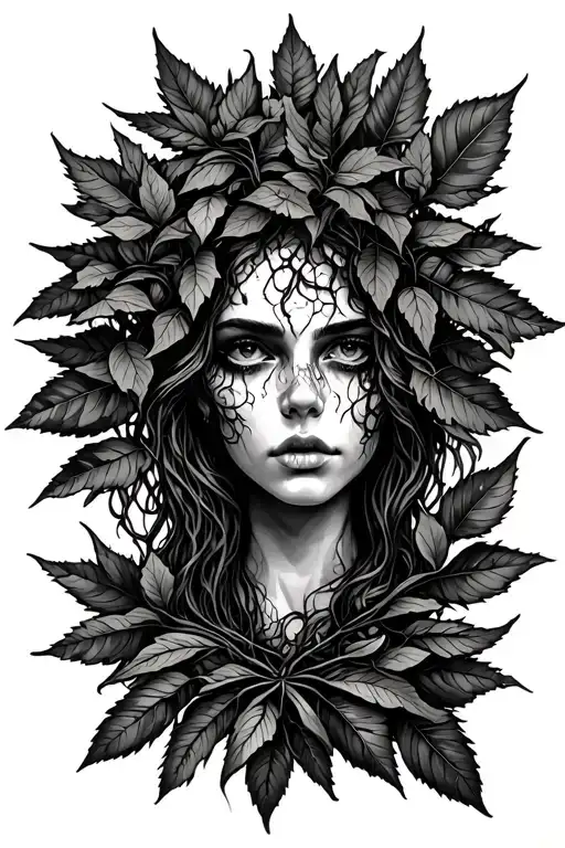 Poison Tree On Forearm Then Leaves On Bicep